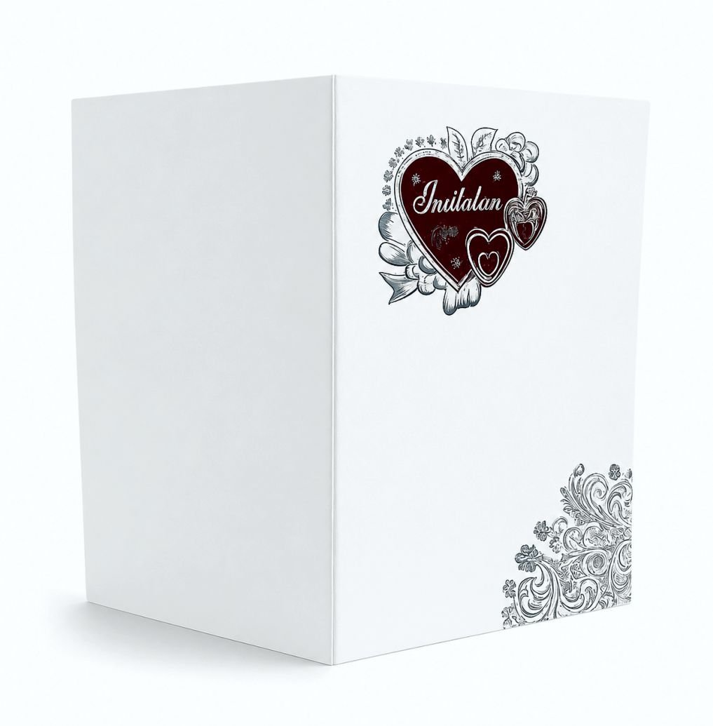 Premium Wedding Invitation Card WC-105 | 9x6 Portrait Card